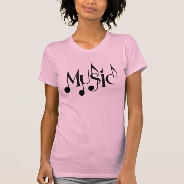 T-shirt Texte de musique (Devant)