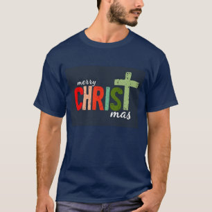 T-shirt Texte de Noël Joyeux Christ mas Christian