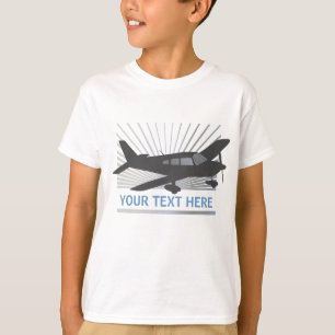 T-shirt Texte de personnaliser - avion à voilure basse