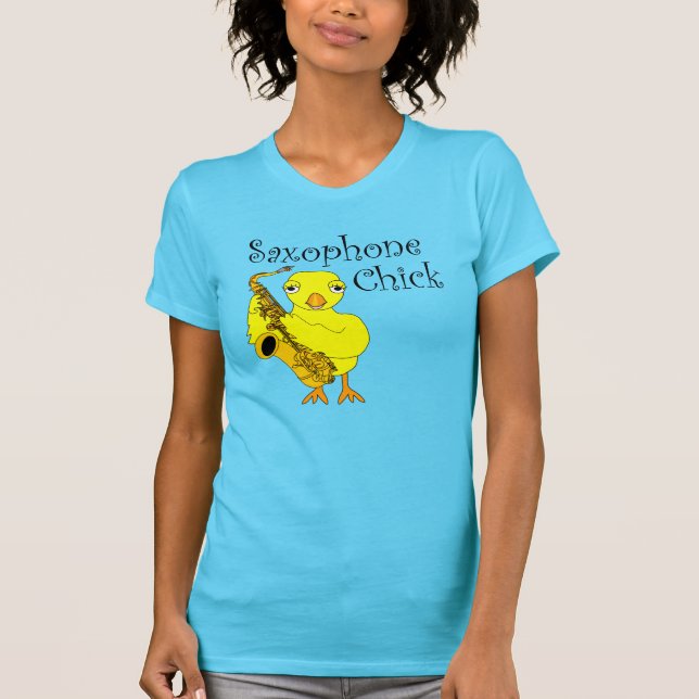 T-shirt Texte de sélection du saxophone (Devant)