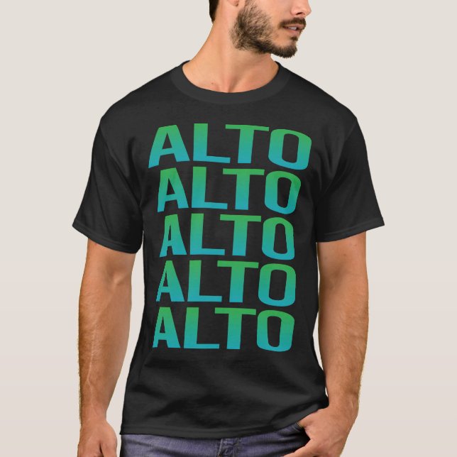 T-shirt Texte dégradé Alto (Devant)