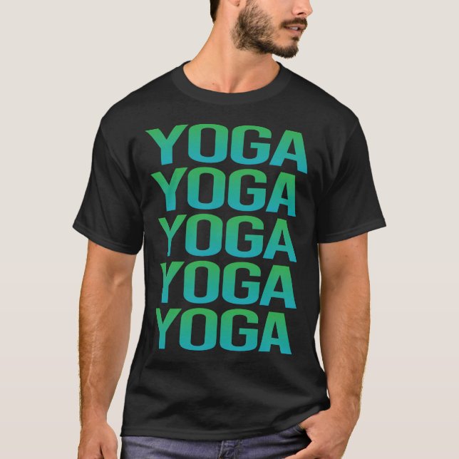 T-shirt Texte dégradé Yoga (Devant)