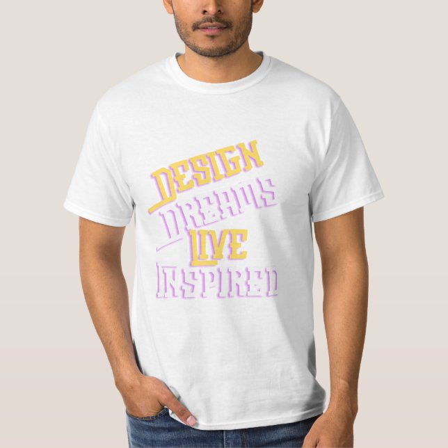 T-SHIRT TEXTE DESIFNER T SHIRT (Devant)
