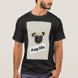 T-shirt Texte drôle sur la vie de Pug / pug /chien / chiot