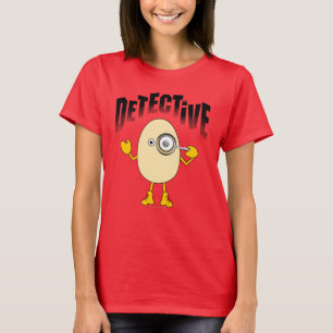 T-shirt Texte du détective Egghead