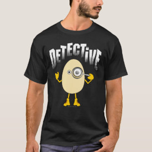 T-shirt Texte du détective Egghead