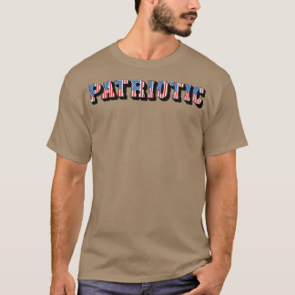 T-shirt Texte du drapeau américain patriotique vintage