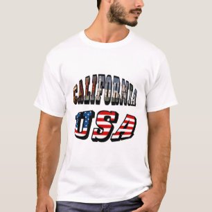 T-shirt Texte du drapeau de la Californie