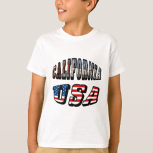 T-shirt Texte du drapeau de la Californie