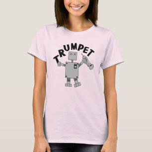 T-shirt Texte du robot de trompette