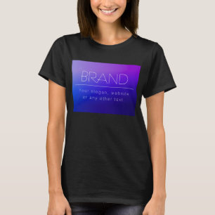 T-shirt Texte élégant et modifiable & Couleur violette mod