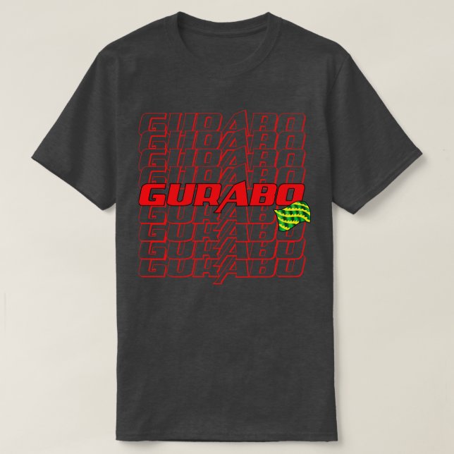 T-shirt Texte en cascade Gurabo (Design devant)