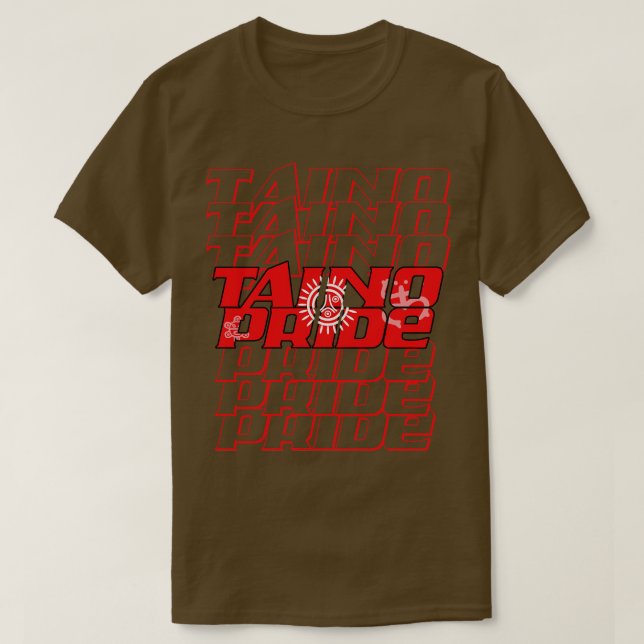 T-shirt Texte en cascade Taino Pride (Design devant)