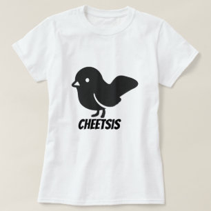 T-shirt Texte en Mahican : guéparse et oiseau noir