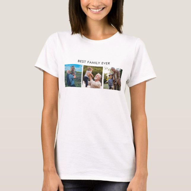 T-shirt Texte et image personnalisés x3 (Devant)