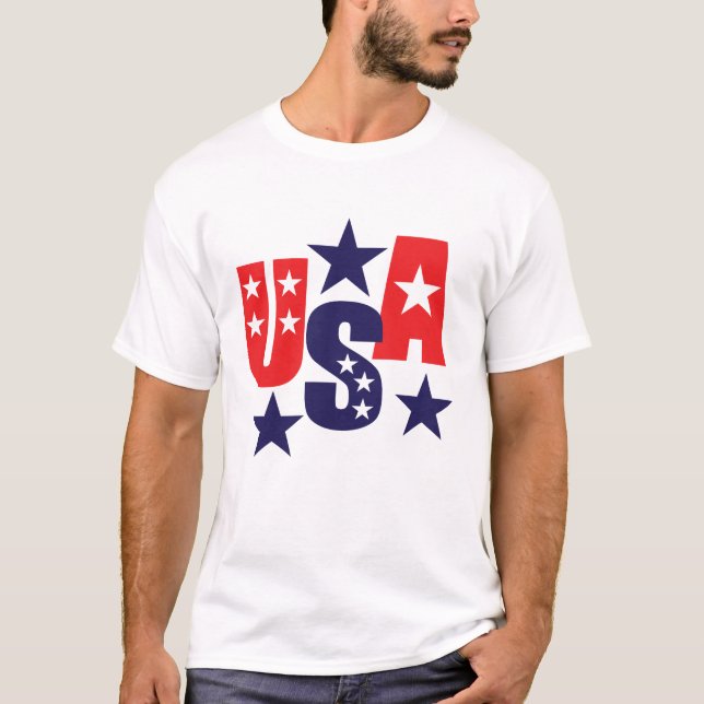 T-shirt Texte États-Unis (Devant)