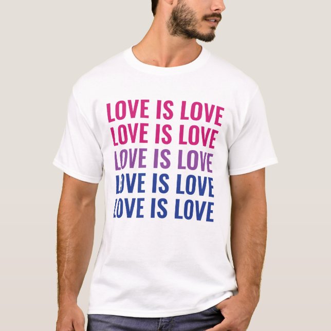 T-shirt Texte extensible personnalisable LGBTQ Bisexual Pr (Devant)