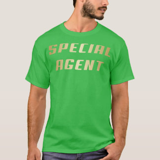 T-shirt Texte Gold de l'agent spécial