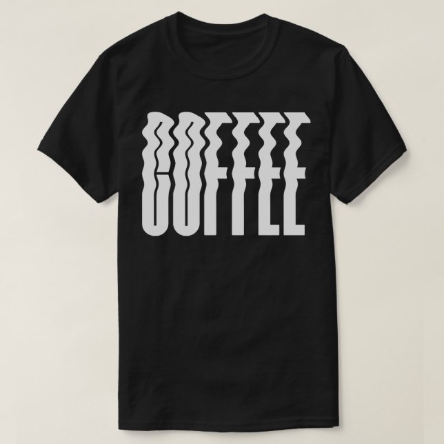 T-shirt Texte gras à café (Design devant)