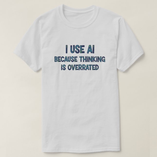 T-shirt Texte IA Unisexe (Design devant)