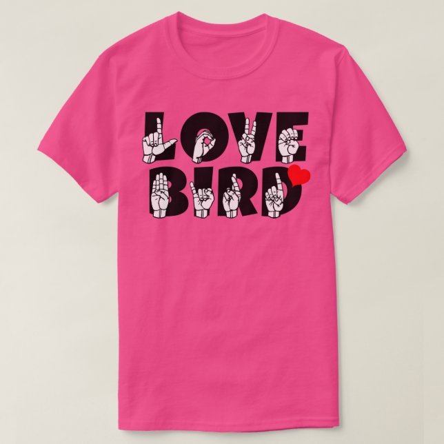 T-shirt Texte INSÉPARABLE et ASL Langue des signes design  (Design devant)