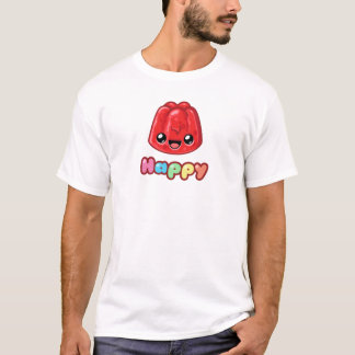 T-shirt Texte Joyeux Jelly Rouge - Saut Heureux