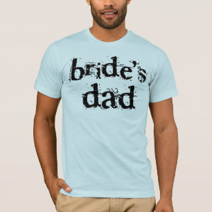 T-shirt Texte noir de père de mariée