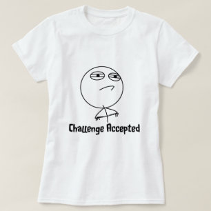 T-shirt Texte noir et blanc admis par défi