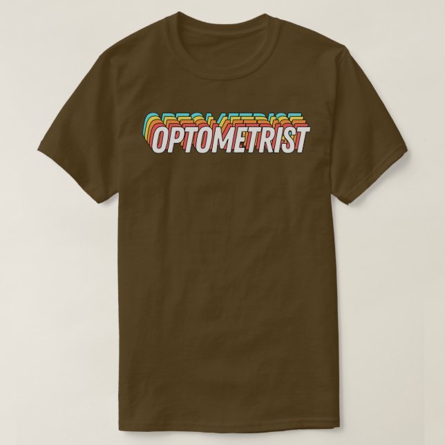 T-shirt Texte optométriste rétro 2 (Design devant)