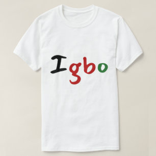 T-shirt Texte panafricain coloré Igbo
