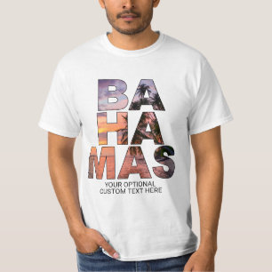 T-shirt Texte personnalisé chemises BAHAMAS