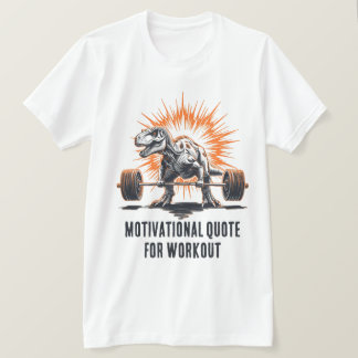 T-shirt Texte personnalisé de dinosaure pour salle de spor