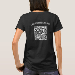 T-shirt Texte personnalisé et couleur Code QR personnalisé