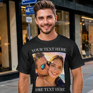 T-shirt Texte personnalisé et photo