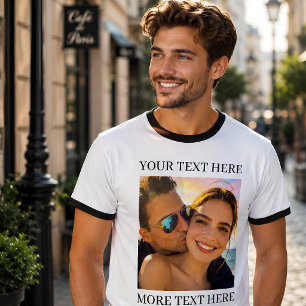 T-shirt Texte personnalisé et photo