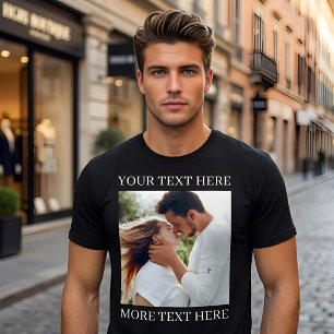 T-shirt Texte personnalisé et photo