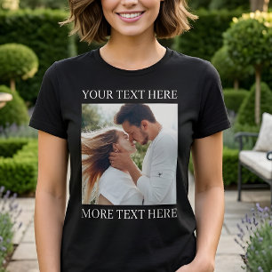 T-shirt Texte personnalisé et photo