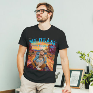 T-shirt Texte Personnalisé Et Portrait Visage Photo Style