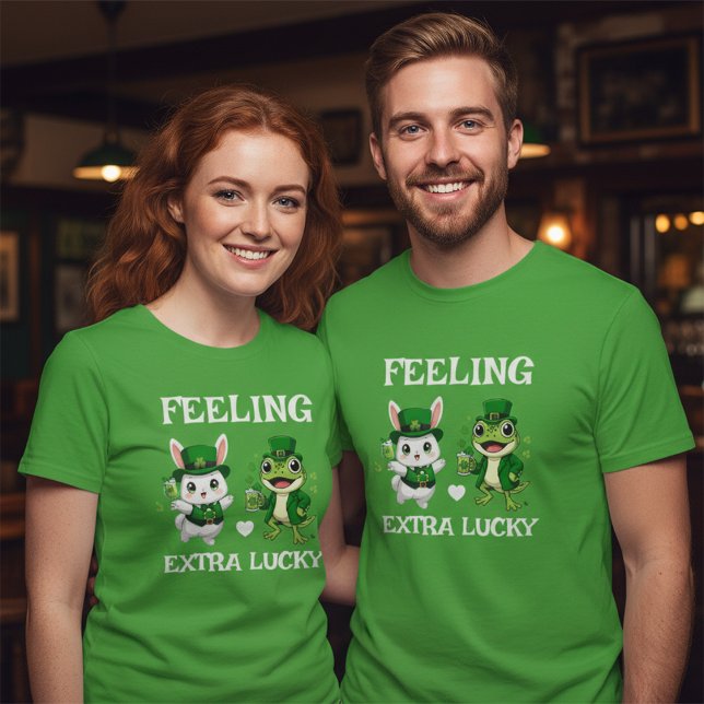 T-shirt Texte personnalisé Grenouille et Lapin de la Saint (Créateur téléchargé)