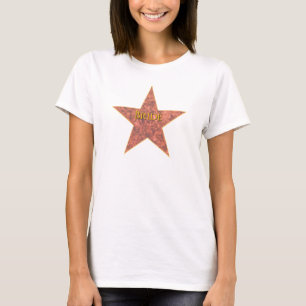 T-shirt Texte personnalisé Hollywood Star