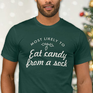 T-shirt Texte personnalisé le plus susceptible d'être Xmas