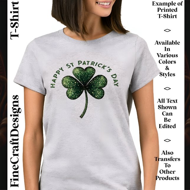 T-shirt Texte personnalisé mignon St Patrick’s Day 04 Iris (Créateur téléchargé)