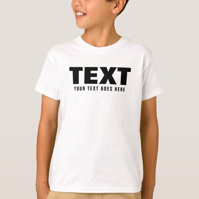 T-shirt Texte Personnalisé Moderne Gros Mots De Police Enf (Devant)