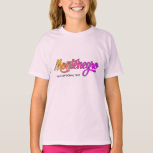 T-shirt Texte personnalisé Monténégro