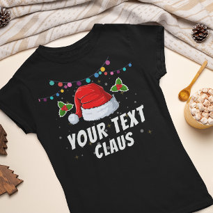 T-shirt Texte personnalisé Noël Noël Noël Noël Noël