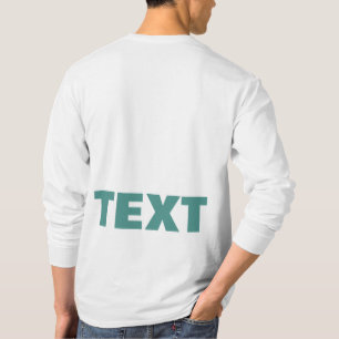 T-shirt Texte Personnalisé Ou Nom Mens Impression Double F