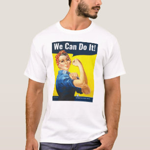 T-shirt Texte personnalisé, Rosie le Riveter "We Can Do It