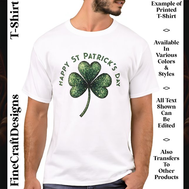 T-shirt Texte personnalisé St Patrick’s Day 04 Irish Party (Créateur téléchargé)