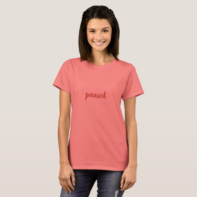 T-shirt Texte personnalisé suspendu (Devant entier)