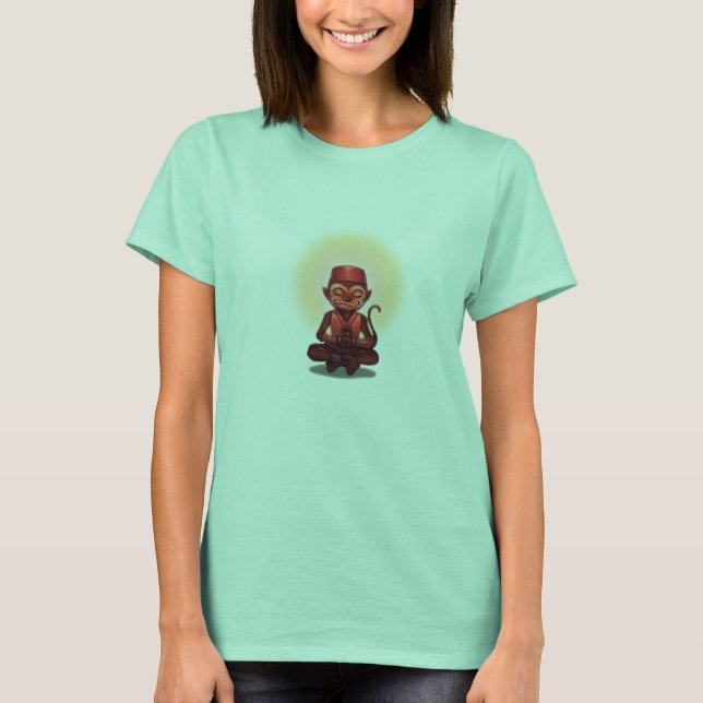 T-shirt Texte personnalisé Zen Monkey (Devant)